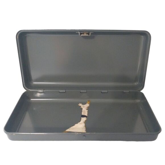 Vintage Lock Box Safe Steel Fire Resistant Security Advertising Promo Needs Lock - Picture 5 of 15